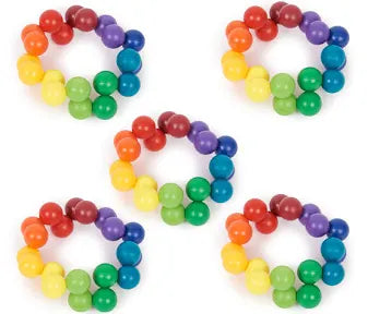 🌈 Rainbow Bead Bracelet