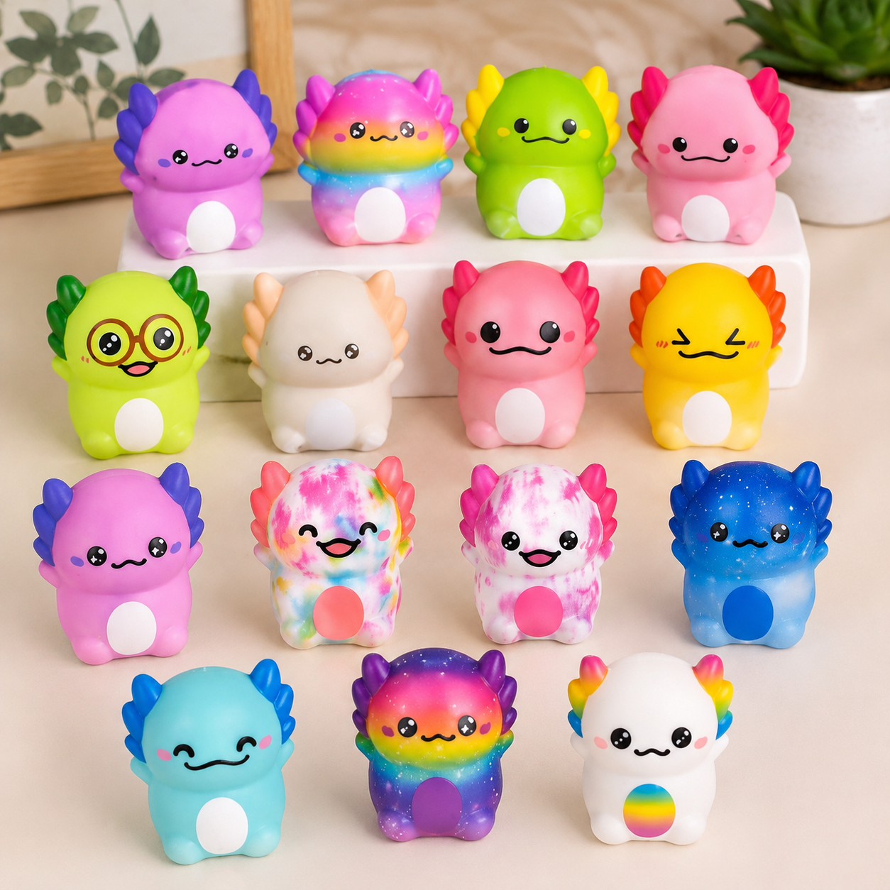 🦎 Axolotl Squishies
