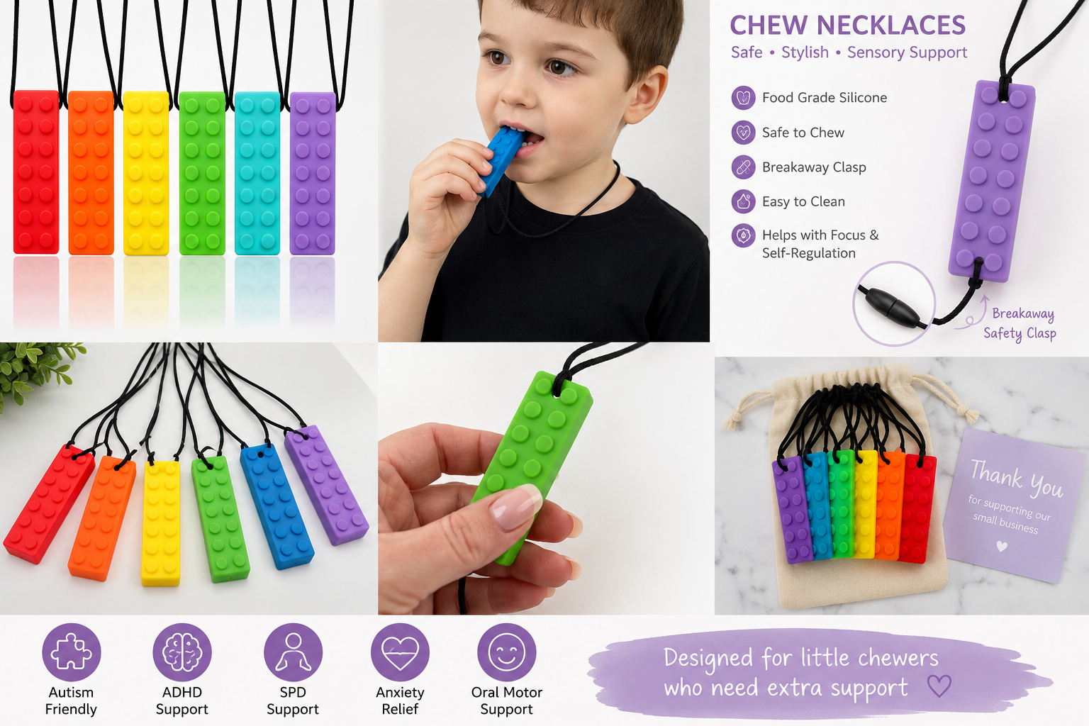 🌈 Chew Safe Necklace 🌈