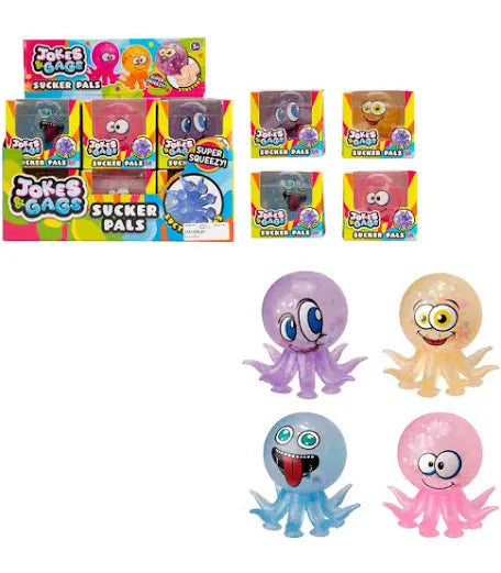 Octopus Squeeze Squishy Sucker Pals - Fun Stress Relief Toy for Kids and Adults - Perfect for Playtime and Relaxation