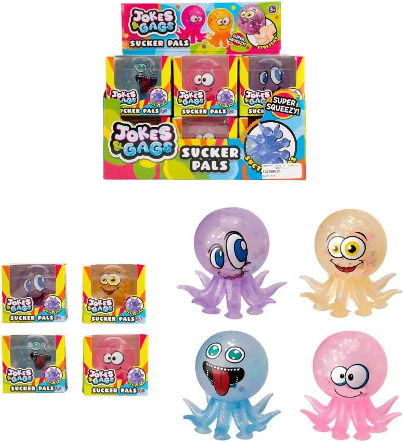 Octopus Squeeze Squishy Sucker Pals - Fun Stress Relief Toy for Kids and Adults - Perfect for Playtime and Relaxation