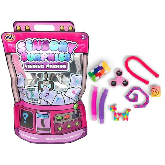 Sensory Surprises Fidget Spinner Set with Various Toys for Kids Interactive Sensory Play