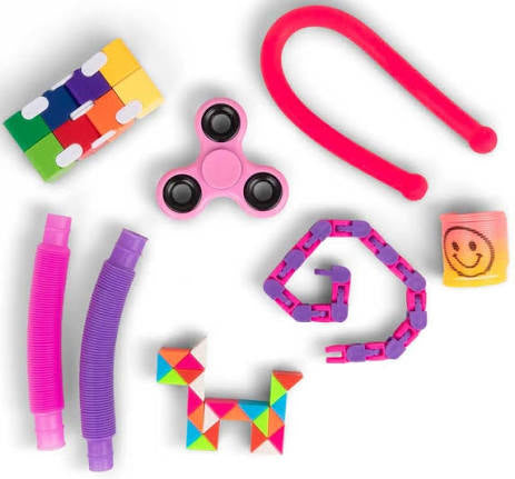 Sensory Surprises Fidget Spinner Set with Various Toys for Kids Interactive Sensory Play