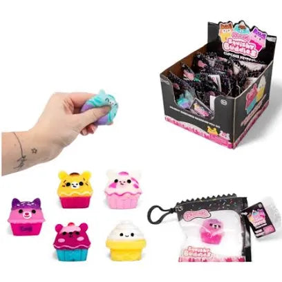 Scrunchems Squishy Buddies Cupcake Keyring - Adorable Cupcake Design with Keyring Feature for Fun and Collecting