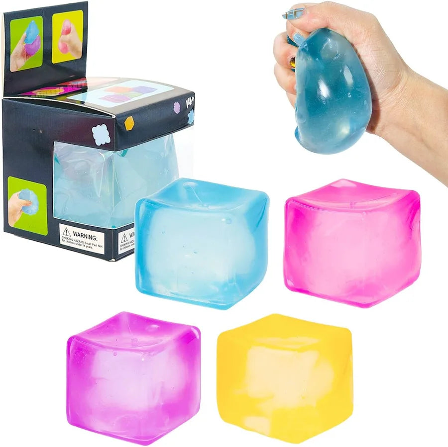 Colour Changing Squishy Cube – Soft Sensory Stress Relief Toy