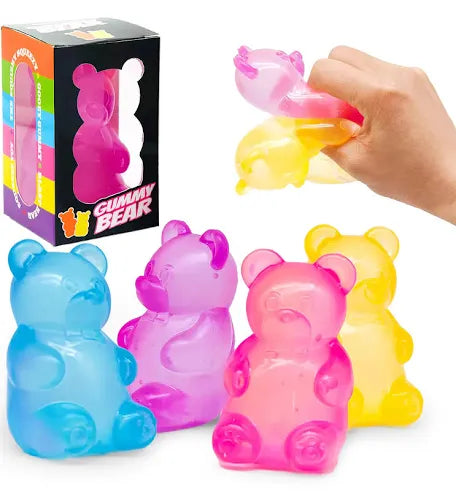 Stress Relief Bear Toys - Colorful for Relaxation and Fun - Perfect for Anxiety Relief and Playtime